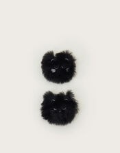 2-Pack Faux Fur Cat Hair Clips, , large