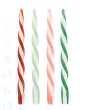 4-Pack Meri Meri Stripe Twisted Taper Candles, , large