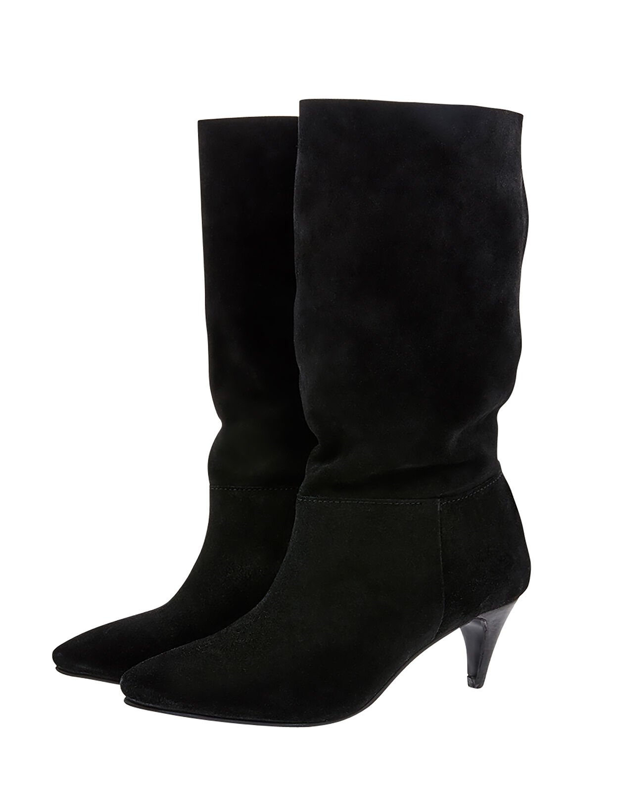 Womens black slouch boots deals