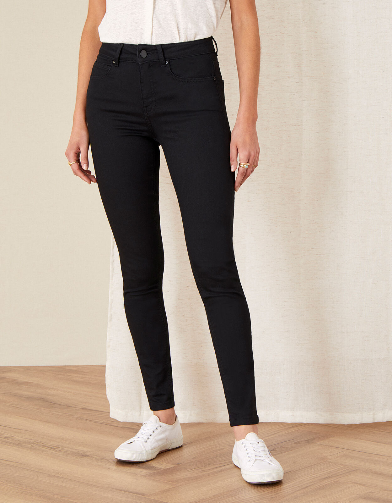 Black Regular Jeans Nadine Organic Cotton Jeans Monsoon UK
