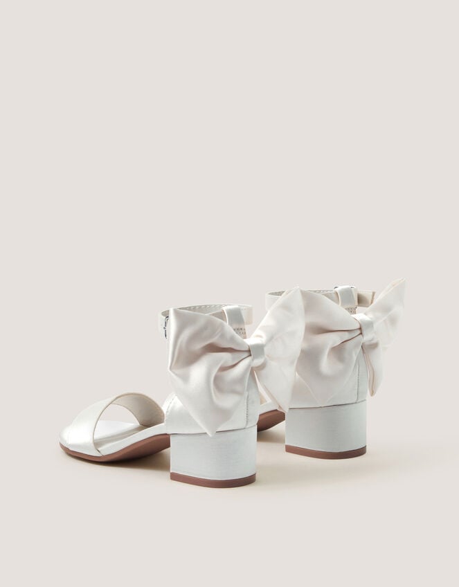 Open-Toe Bow Heels, Ivory (IVORY), large