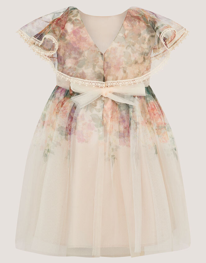 Baby Vintage Flower Tulle Party Dress, Multi (MULTI), large