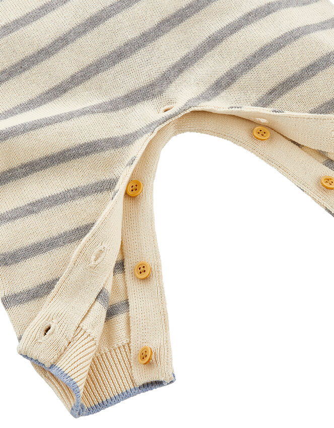Newborn Freddie Boat Knit Sleepsuit , Grey (GREY), large