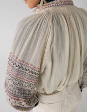 Maison Hotel Regine Blouse, Ivory (IVORY), large