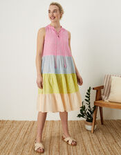 Cali Tiered Short Dress, Pink (PINK), large