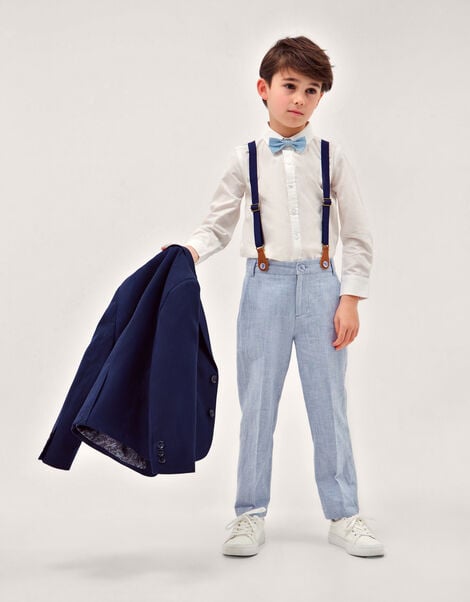 Aiden 3-Piece Suit with Braces, Blue (BLUE), large