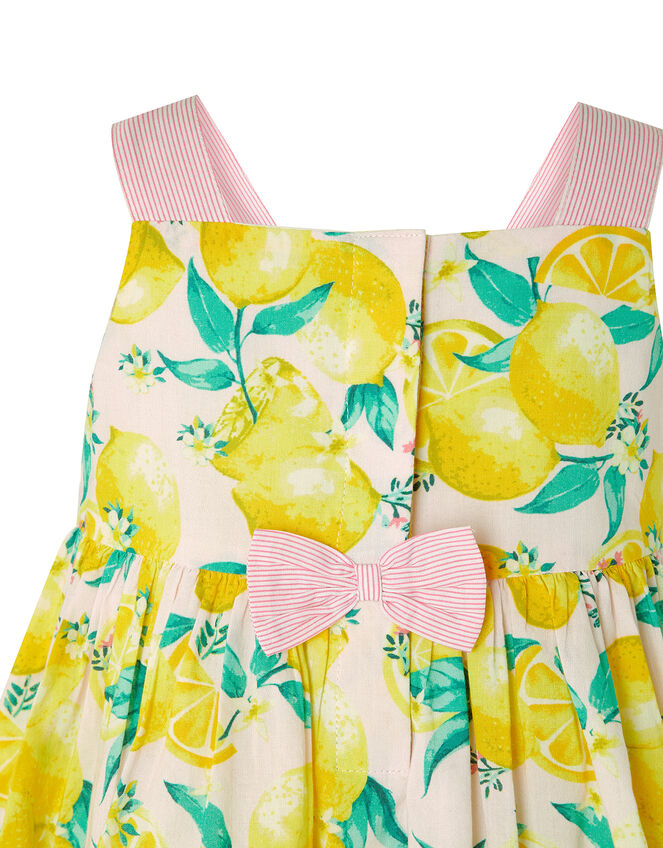 Newborn Baby Leonie Lemon Dress in Organic Cotton, Pink (PINK), large