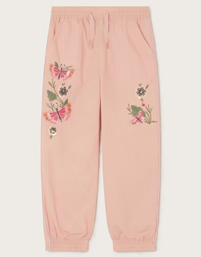 Embroidered Cargo Trousers, Pink (PALE PINK), large