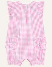 Baby Ruffle Side Romper, Pink (PINK), large