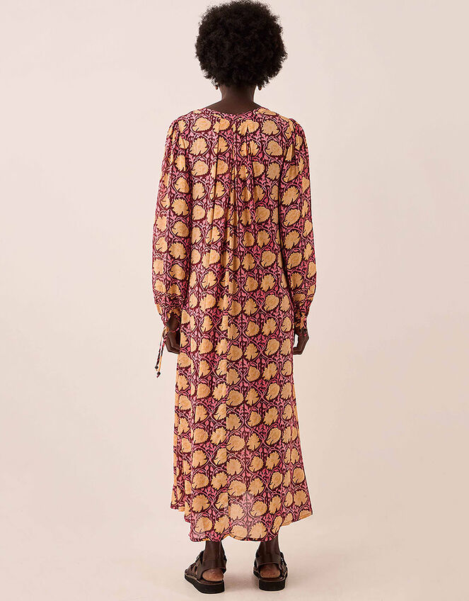 East Zinnia Floral Print Lightweight Dress, Red (BERRY), large