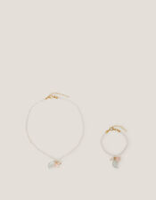 Tulip Flower Necklace & Bracelet Set, , large
