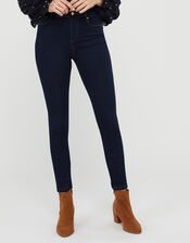 Nadine Dark Rinse Skinny Jeans with Organic Cotton, Blue (INDIGO), large