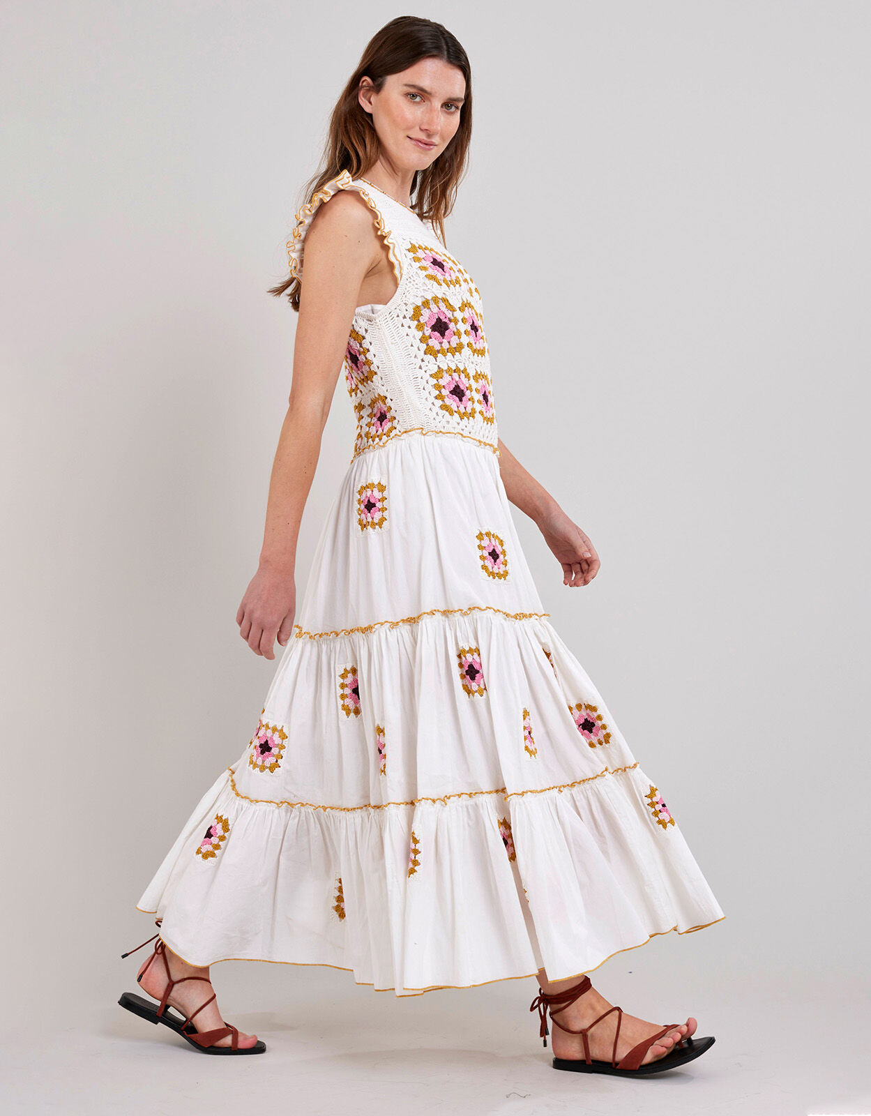 Billie online embroidered dress