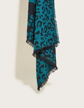 Panjak Animal Print Scarf in Recycled Polyester, , large