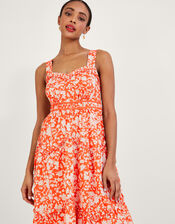 Myra Hanky Hem Dress, Orange (ORANGE), large