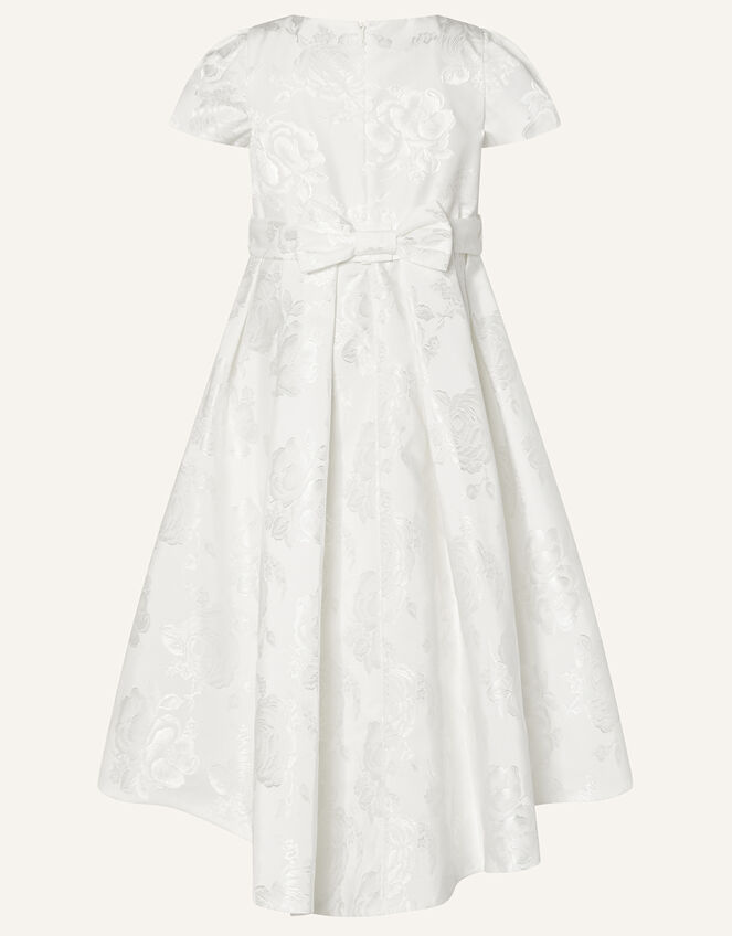 Henrietta Jacquard Dress, Ivory (IVORY), large