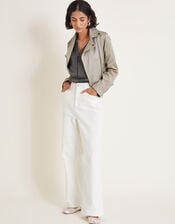 Wilde Sleeveless Satin Top, Gray (GREY), large