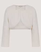 Lara Faux Fur Cardigan, Ivory (IVORY), large