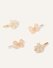 Facet Gem Mixed Hair Clips 4 Pack, , large
