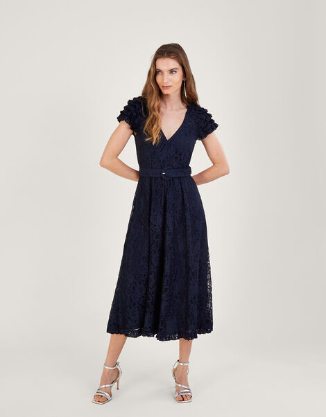 Anneliese Lace Tea Dress, Blue (NAVY), large