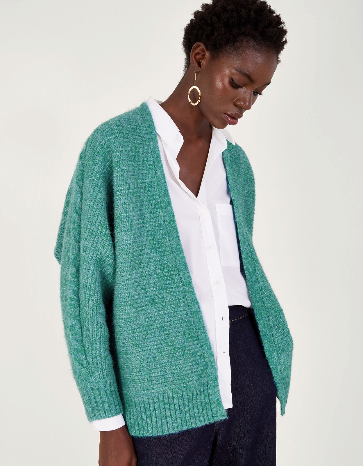 Ola Oversized Cardigan Teal