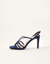 Barely There Ring Detail Heels, Blue (NAVY), large
