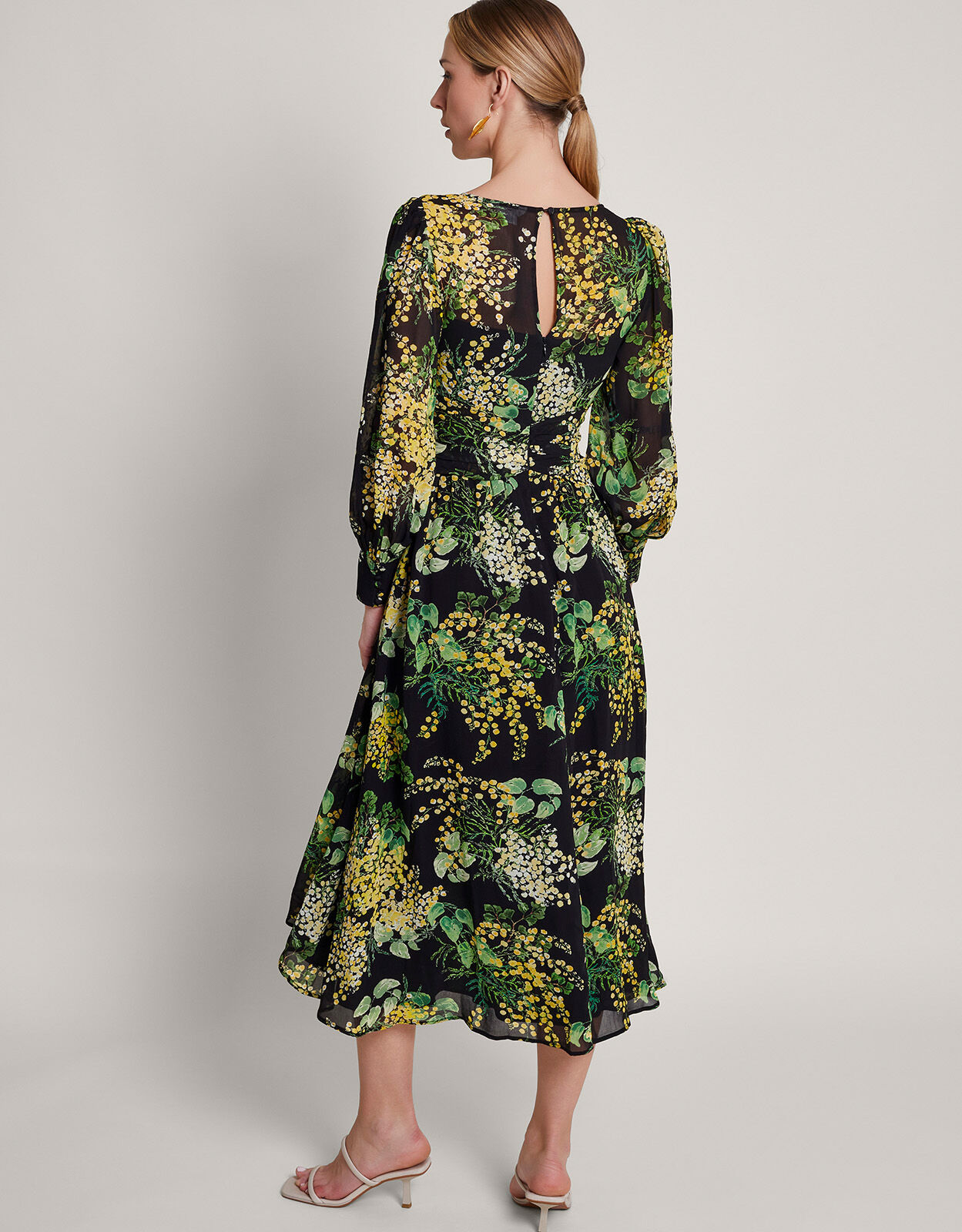 Valeria Corsage Dress Black
