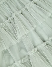 Faith Tulle Ruffle Prom Dress, Green (SAGE), large