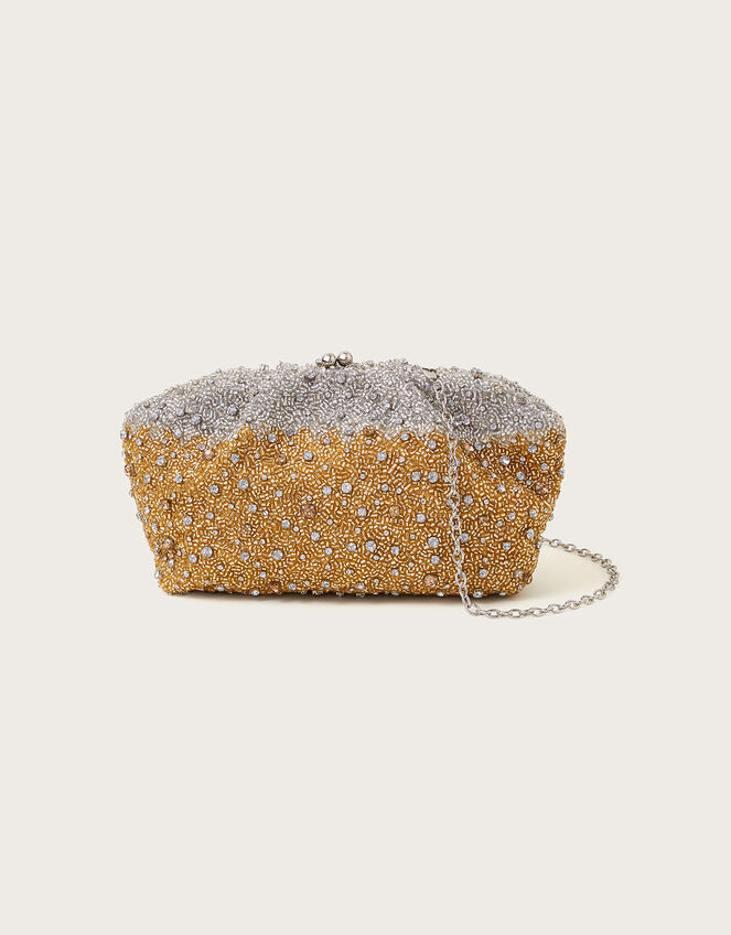 Ombre Hand-Beaded Clutch, , large