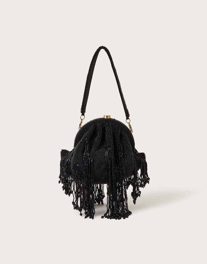 Beaded Tassel Occasion Bag, , large