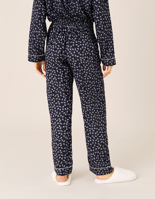 Paisley And Pinstripe Pyjama Bottoms Blue Pyjamas Monsoon Global