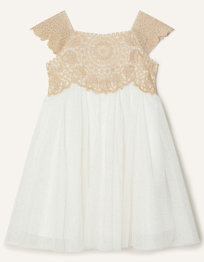 Baby Estella Dress, Gold (GOLD), large