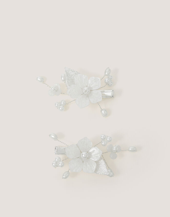 2-Pack Gardenia Flower Hair Clips, , large