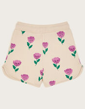 Tulip Print Jersey Shorts, Pink (PINK), large