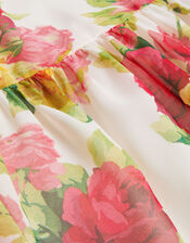 Rose Bloom Chiffon Maxi Dress, Multi (MULTI), large
