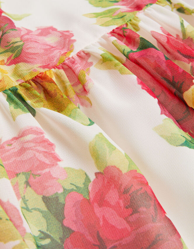 Rose Bloom Chiffon Maxi Dress, Multi (MULTI), large