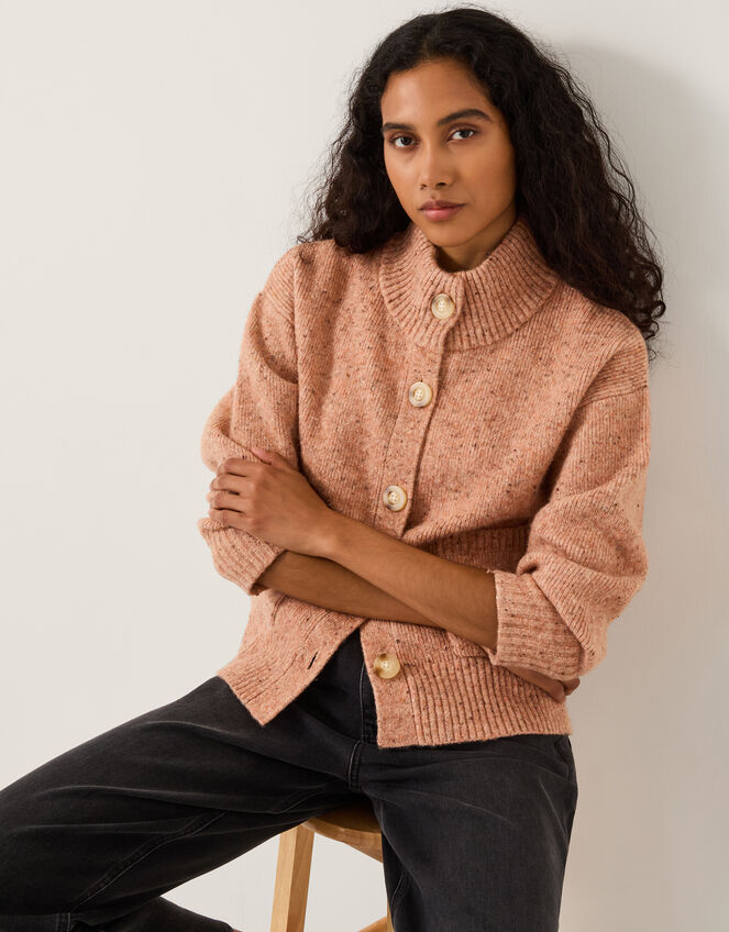 Nieve Neppy Cardigan, Pink (PINK), large