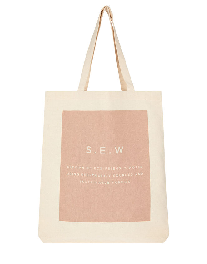 S.E.W Shopper Bag in Organic Cotton, , large