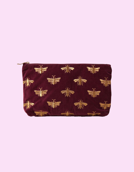 Elizabeth Scarlett Honey Bee Zip Pouch, , large