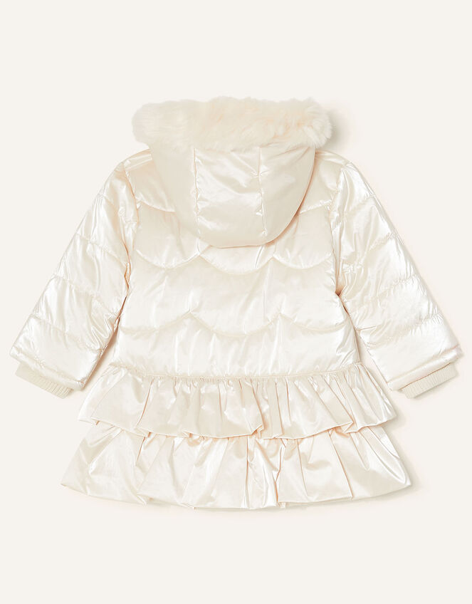 Baby Padded Satin Coat, Natural (CHAMPAGNE), large