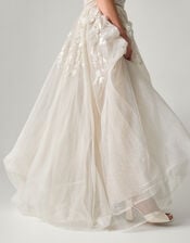 Luciane Off-Shoulder Wedding Dress, Ivory (IVORY), large