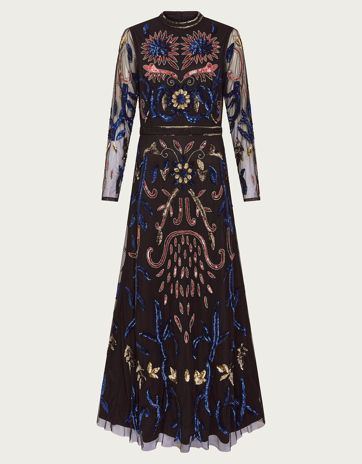 Monsoon black maxi dress outlet