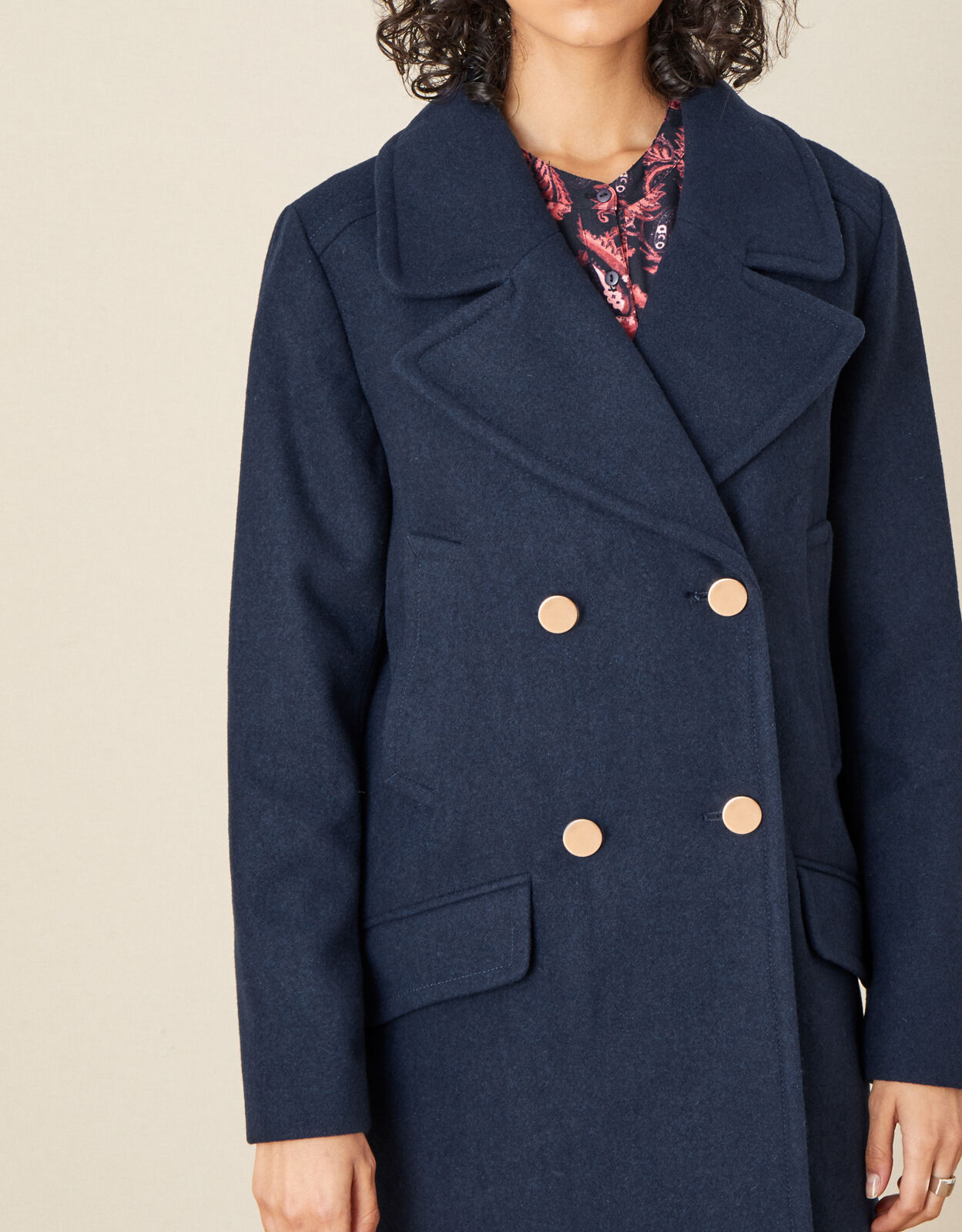 Girls navy peacoat on sale