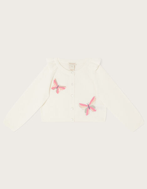 Baby Butterfly Cardigan, Ivory (IVORY), large