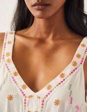 Fia Embroidered Cami Top, Ivory (IVORY), large