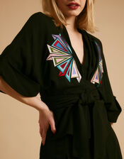 Tallulah and Hope Gloria Embroidered Blouse, Black (BLACK), large