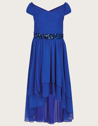 Abigail Bardot Prom Dress, Blue (BLUE), large