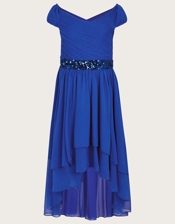 Abigail Bardot Prom Dress, Blue (BLUE), large