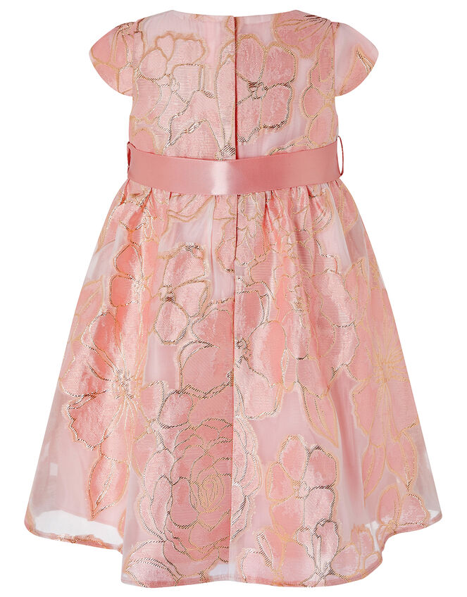 Baby Chelsea Floral Jacquard Dress, Pink (PINK), large