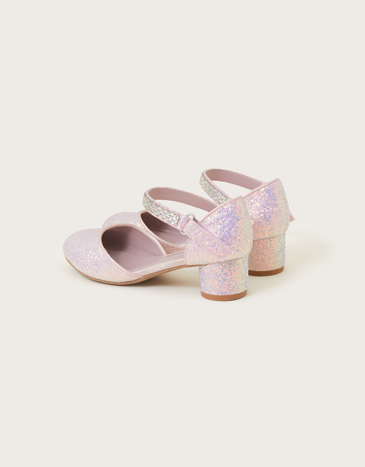 Jojo Iridescent Two Part Heels Silver